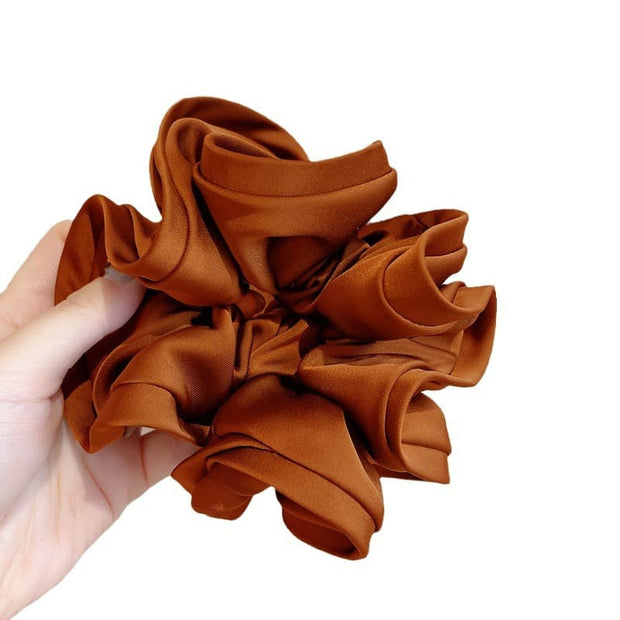 Brown Satin Hair Tie JBLF01