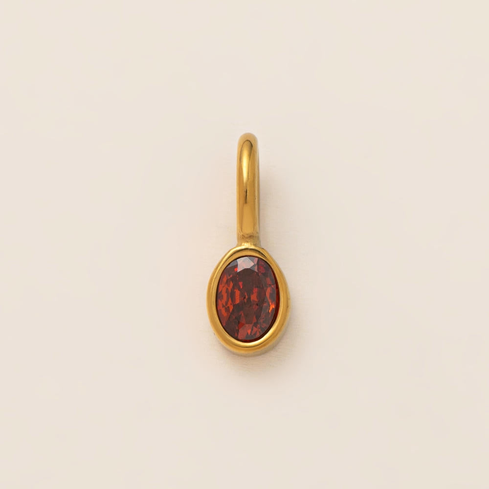 Multi Shape 12 Birthstones Pendant Gold Plated DIY JX061404M