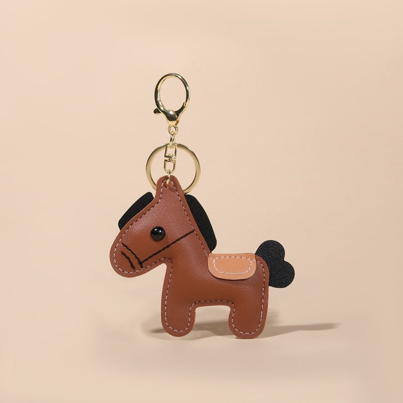 Year of Horse Keychain | PU Leather Money Charm for Bags