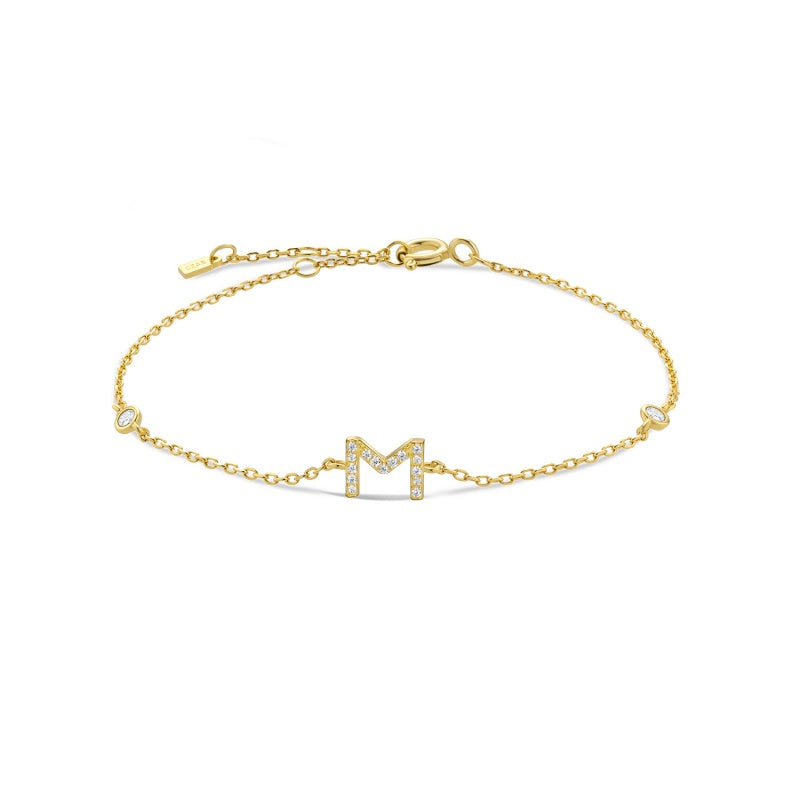 Dainty Initial Bracelet JMS001