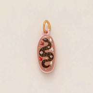 Colorful Pumpkin Bird Enamel Pendant 18K Gold Plated Women