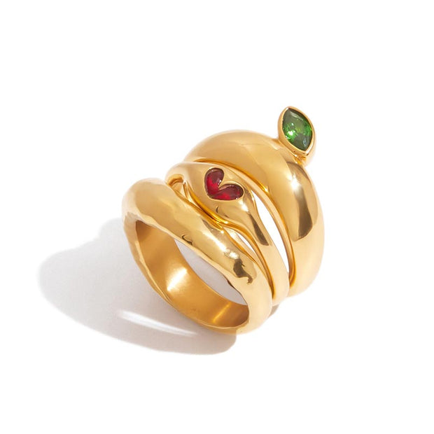 Textured Wave Ring
