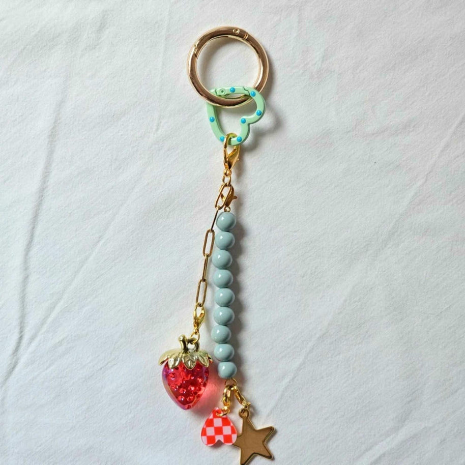 Dopamine DIY Colorful Beaded Bag Keychain Charm JX26032073GK