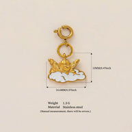 Stainless Steel Trendy Design Valentine Zircon Pendant