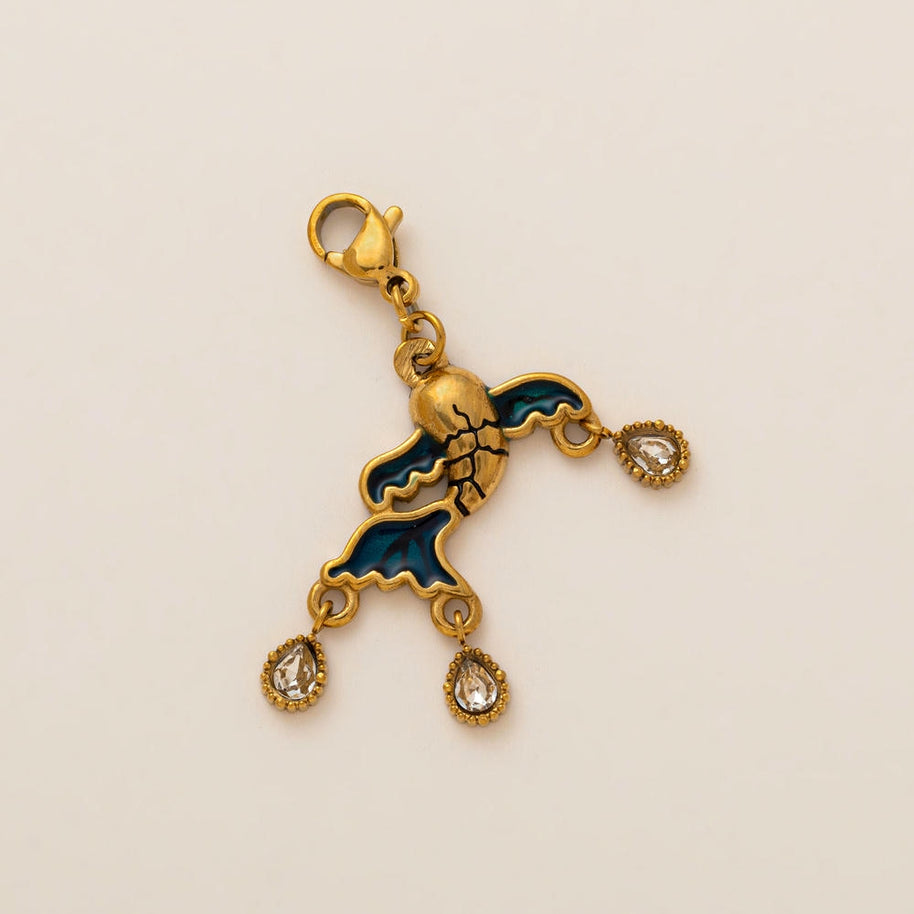 Waterproof Steel Colorful Heart Cartoon Pendant Bag Charm