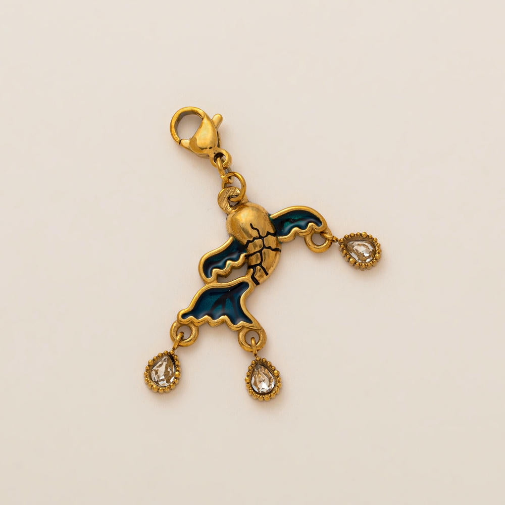 Waterproof Steel Colorful Heart Cartoon Pendant Bag Charm