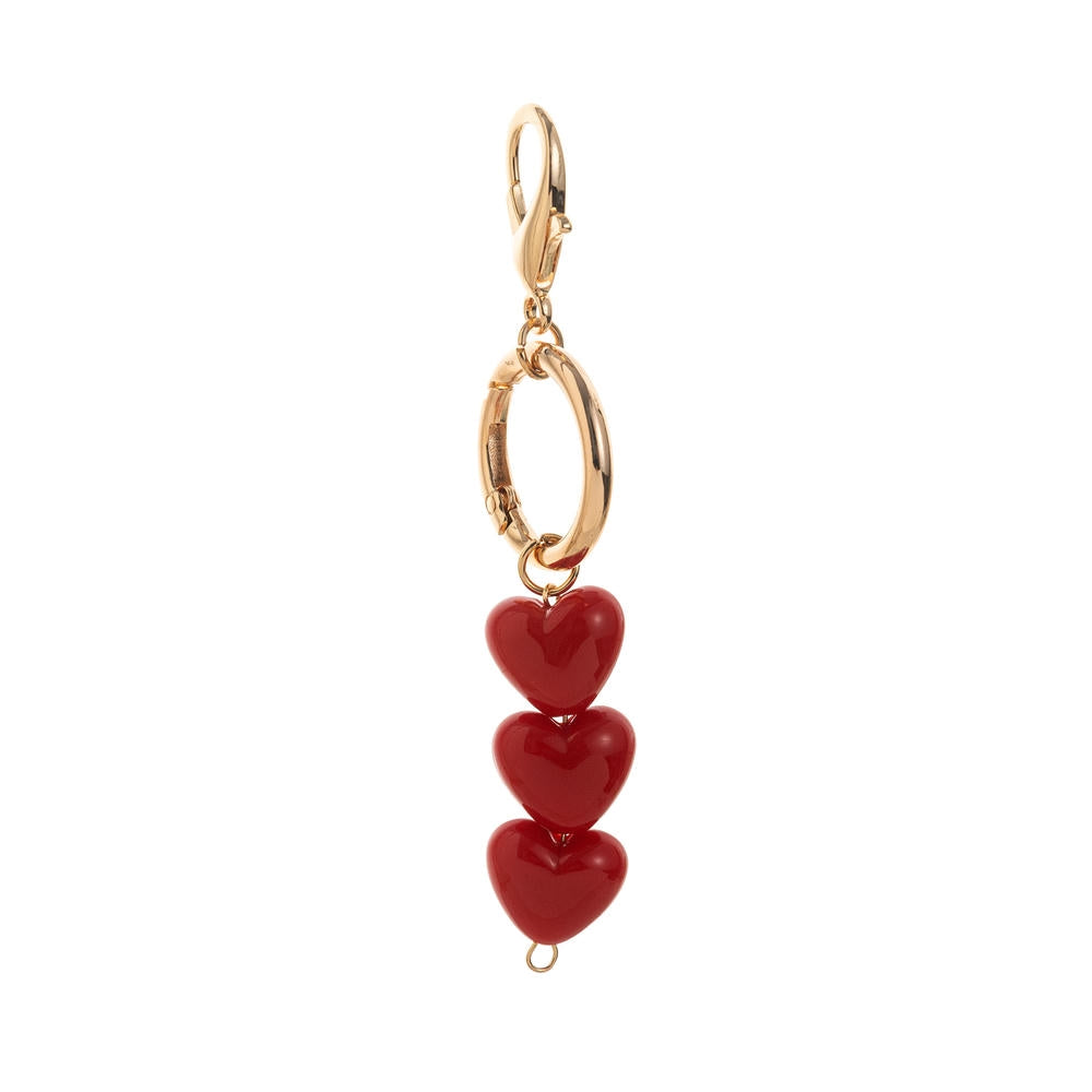 Cute Cherry Bear Bag Charms 18K Gold Plated DIY Accessories