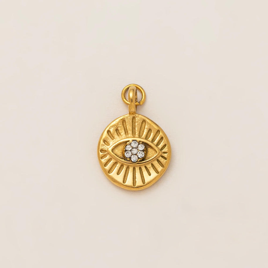 Celestial Evil Eye Hamsa Charms Stainless Steel DIY Pendants