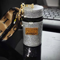 Lipstick Bag Keychain | Mini Cylinr Pouch | PVC Wallet
