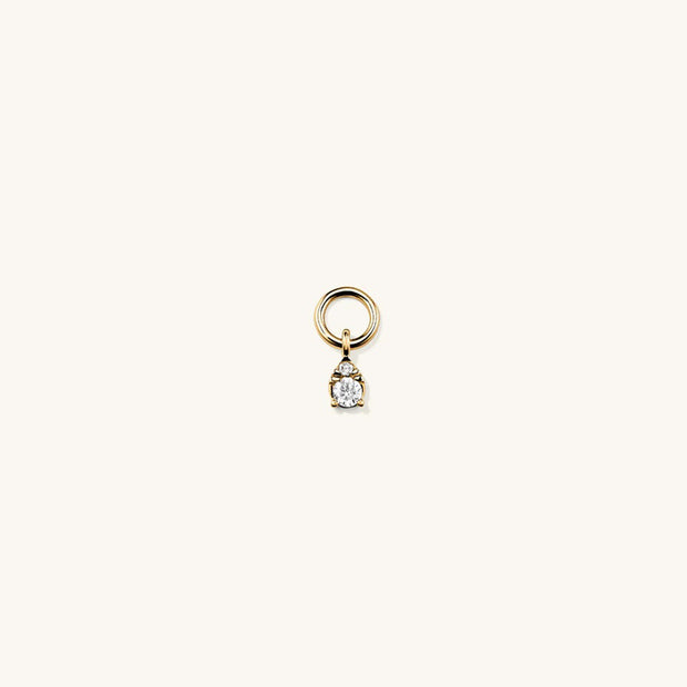 Pear Zircon Charm