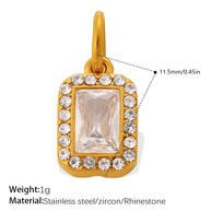 European Vintage Sunflower Water Drop Pendant Steel 18K