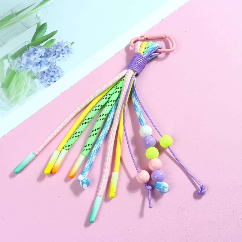 Bohemian Paracord Beaded Keychain JJH31