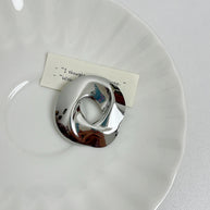 Geometric Cut-Out Pin | Luxury Winter Lapel Brooch for Coats