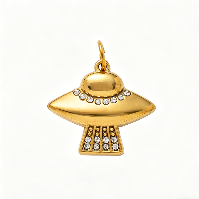Skate Earphone Shoe Trinket 18K Gold Steel JX26041261GK