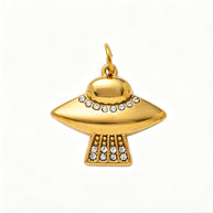 Skate Earphone Shoe Trinket 18K Gold Steel JX26041261GK