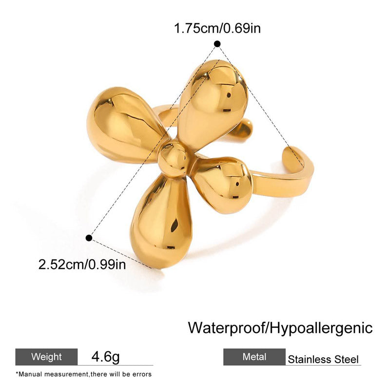 Flower Open Ring