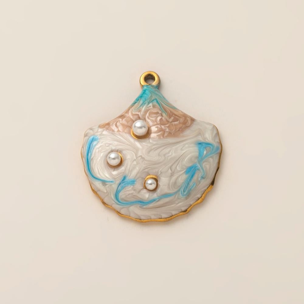 Fashion Ocean Animal Pendant Steel 18K Gold Plated JX252504GK