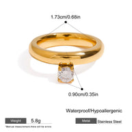 Round CZ Ring Band