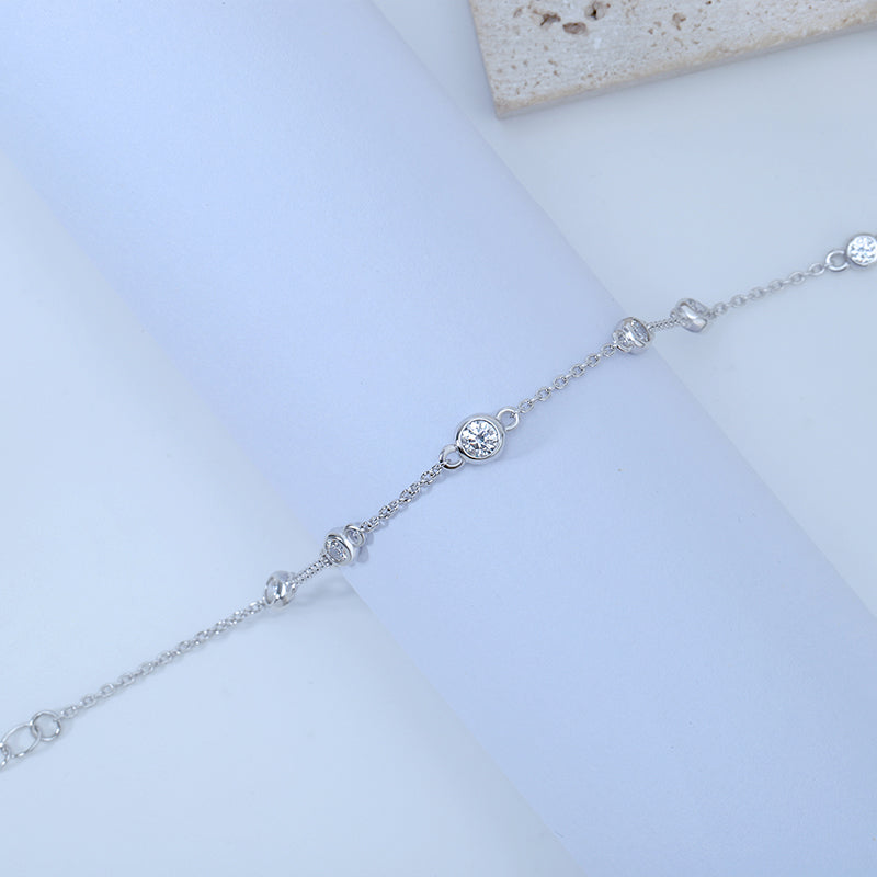 CZ Station Bracelet