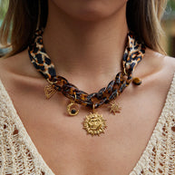 Silk Scarf Necklace | Women's Elegant Fall Accessory