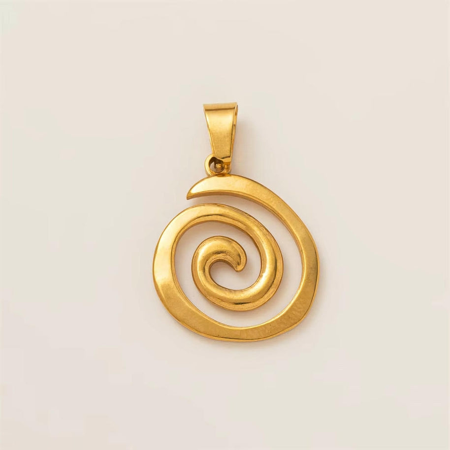 Marine Collection Pendant Steel 18K Gold Plated Wholesale