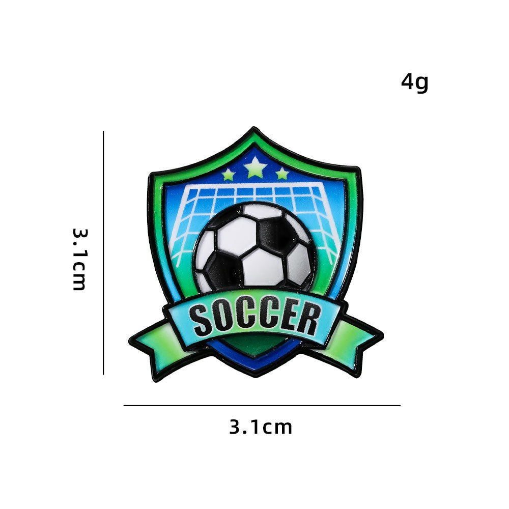 Soccer Enamel Pin | World Cup Badge | Backpack Accessory