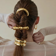 Metal Hair Tie Minimalist Ponytail Holder JXH2403004