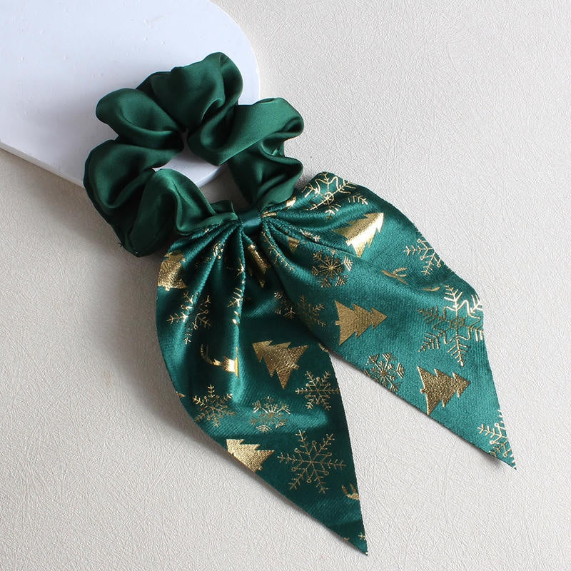 Bow Scrunchies for Christmas | Hair Ties for Women & Girls