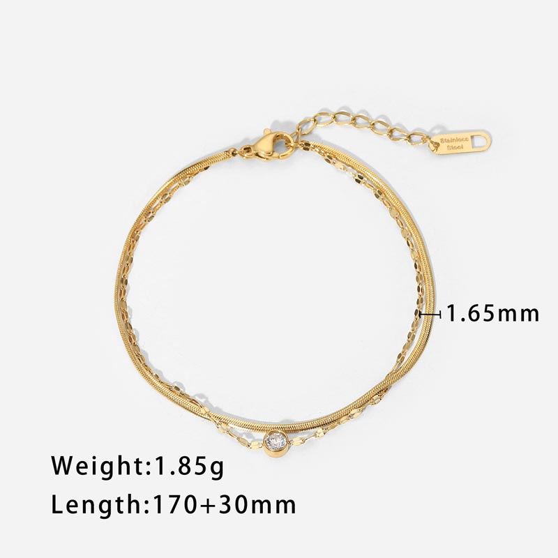 CZ Two Layer Bracelet