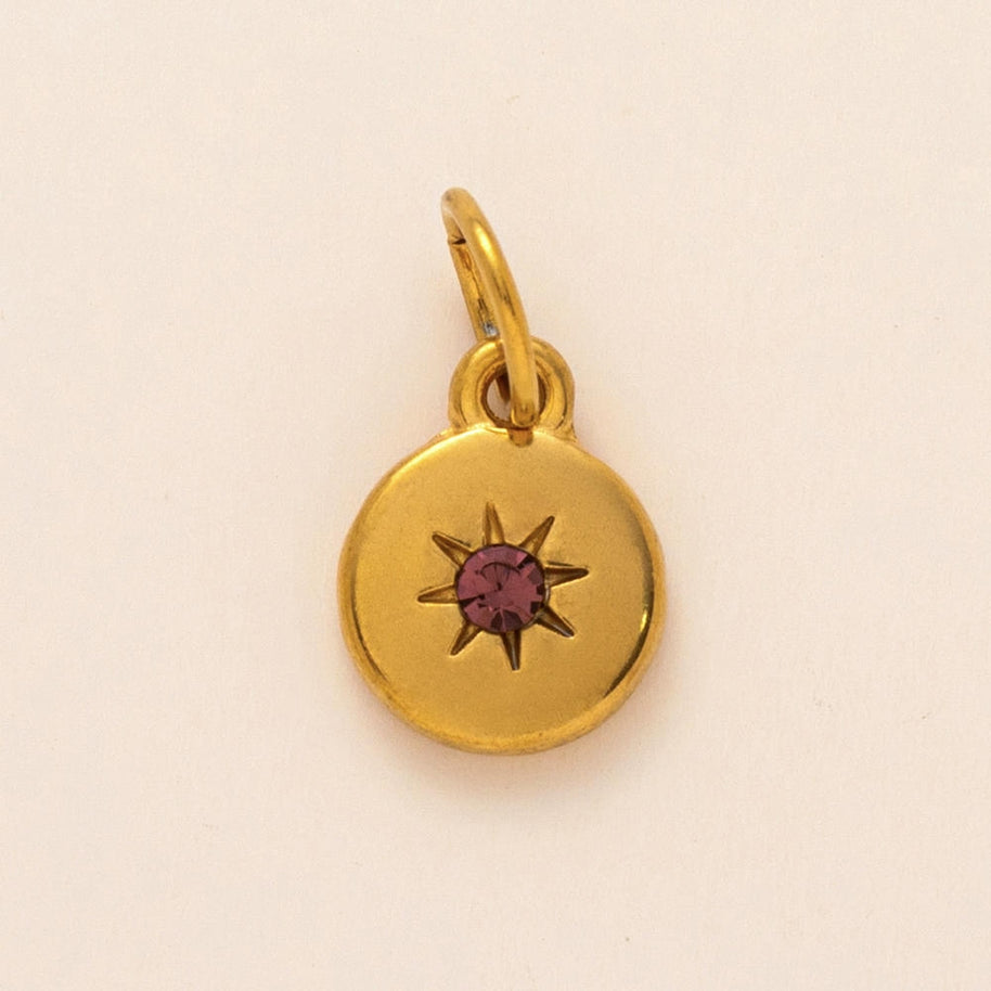 European 12 Months Birthstone Sun Zircon Pendant JX24110506M