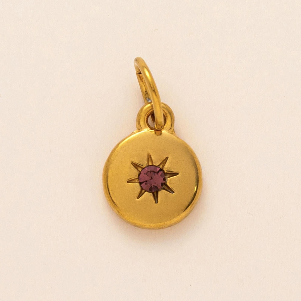 European 12 Months Birthstone Sun Zircon Pendant JX24110506M