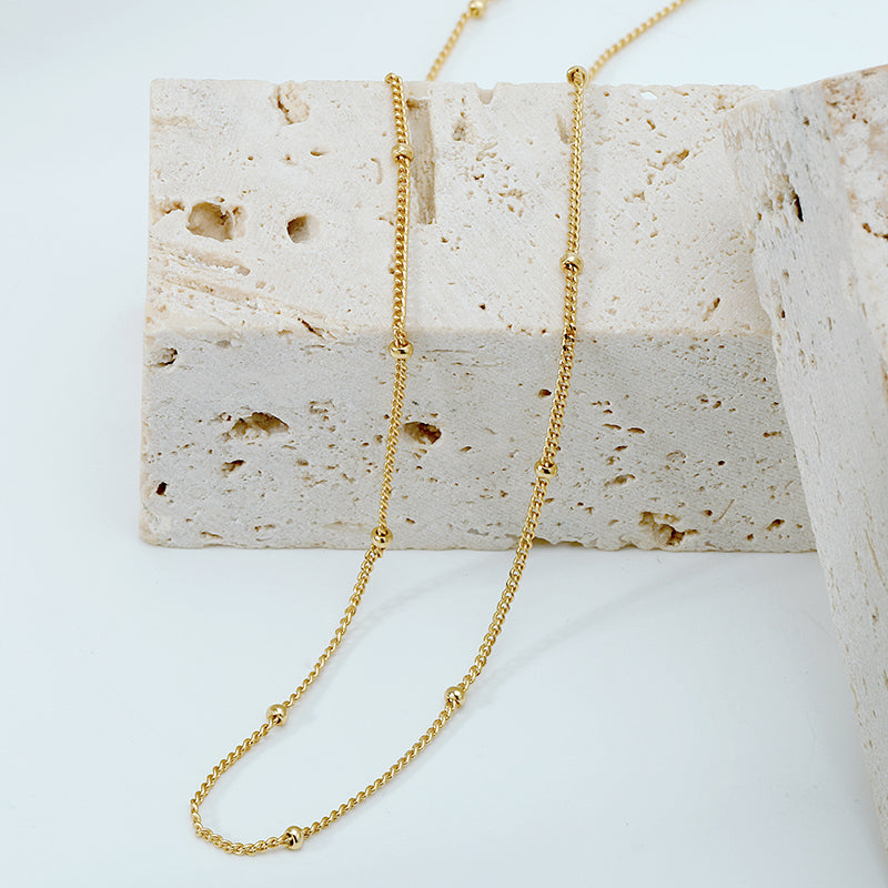1mm Spheres Chain Necklace
