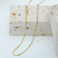 1mm Spheres Chain Necklace