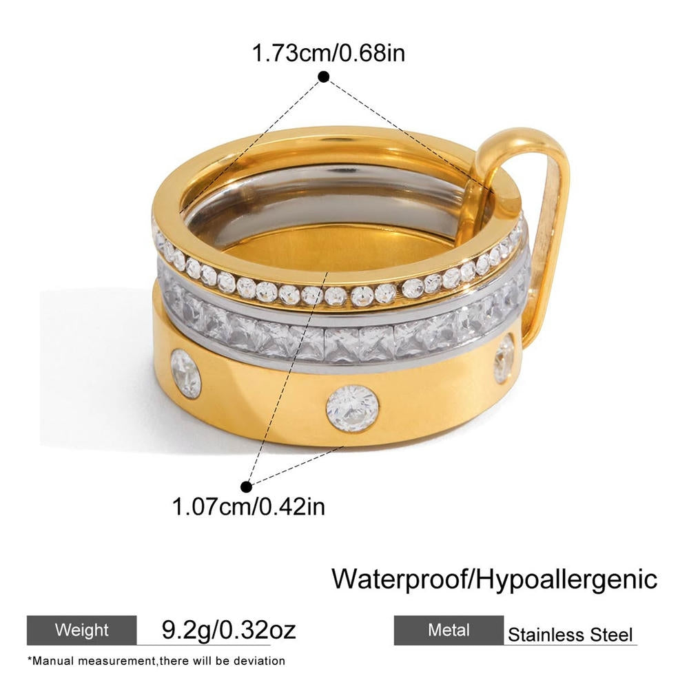 Stackable Rings Set | Multi-Ring Stainless | Korean Style