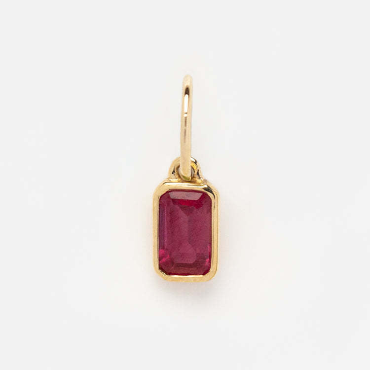 Square Shape 12 Birthstones Pendant Colorful Zircon DIY Charm
