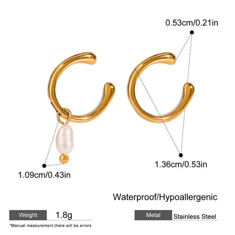 Asymmetric Pearl Earring