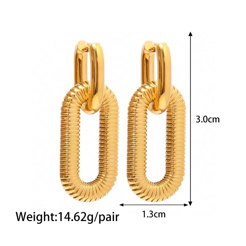 Double Link Earrings