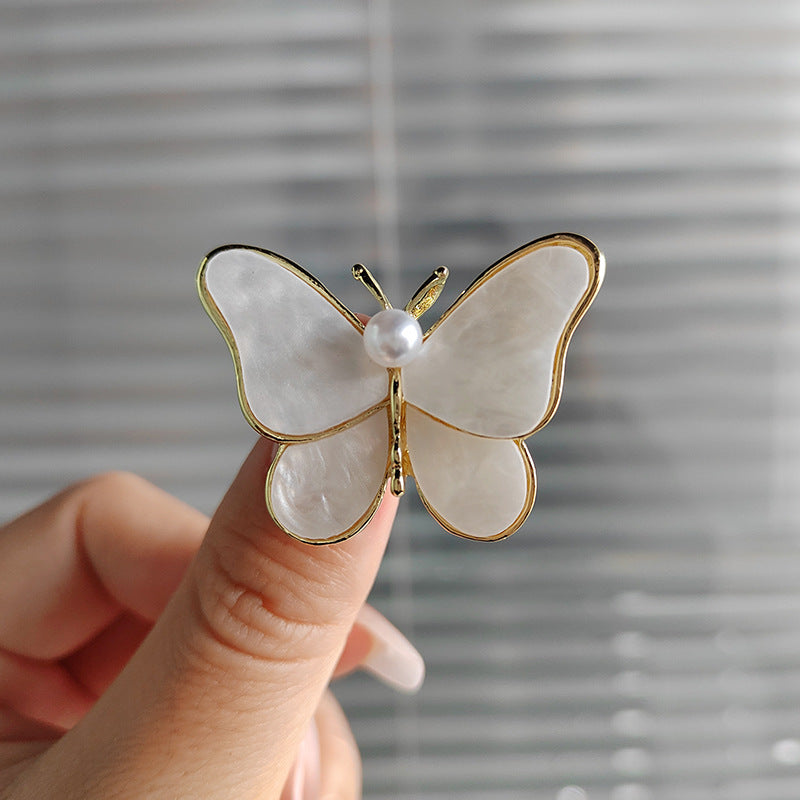 Pearl butterfly brooch JBYXZ0001