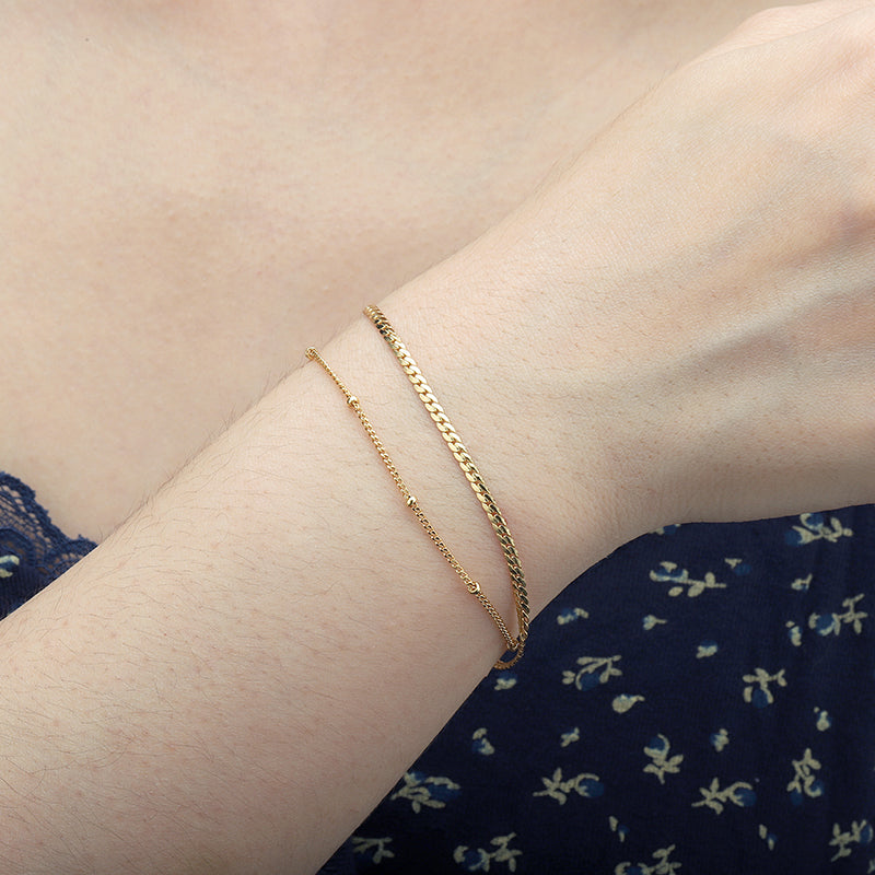 1.5mm Spheres Chain Bracelet