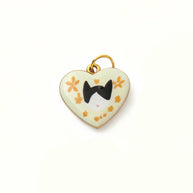 Heart Series Enamel Charm Stainless Steel Colorful DIY