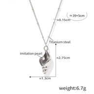 Gold Plated Conch Chain Necklace