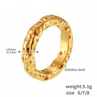 Irregular Molten Band Ring JMA223