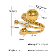 Geometric Ball Open Ring JSR020010