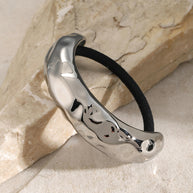 Luxury Hair Tie Stainless Steel Scrunchie JXH2403002
