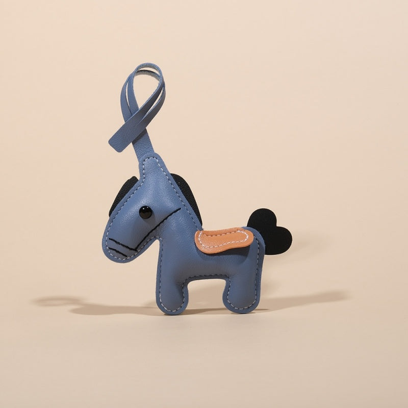 Couple Horse Keychain | Cute PU Leather Bag Charm Gift