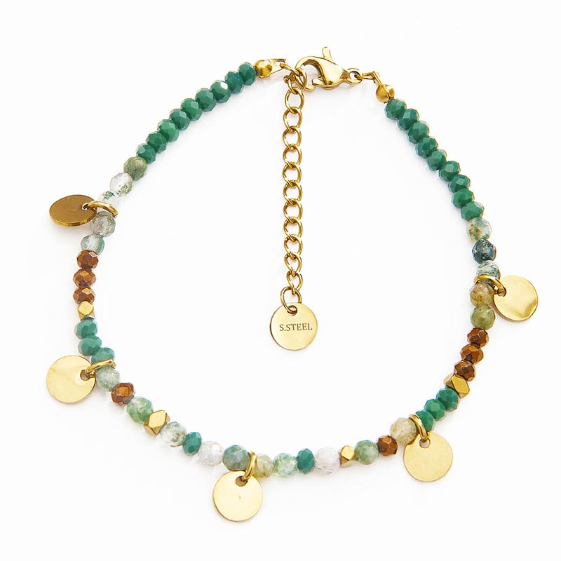 Colorful Stone Bead Bracelet