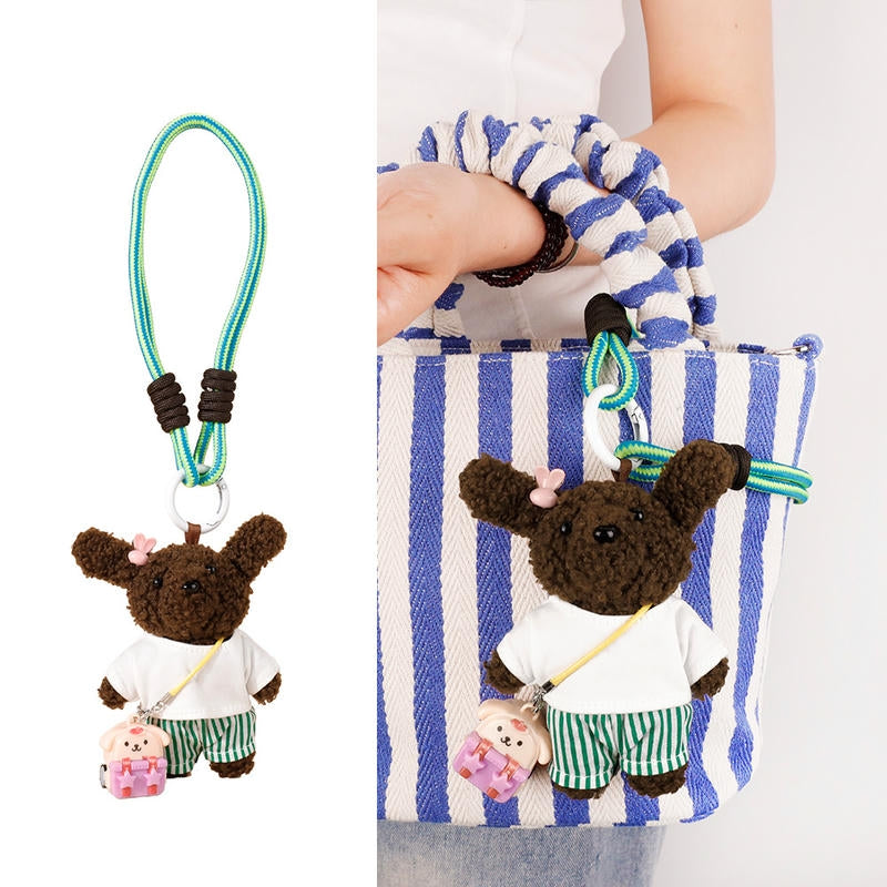 Fruit Bear Keychain | Cute Plush Bag Charm & Car Key Fob