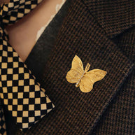 Stainless Steel Butterfly Brooch | Elegant Pin for Women
