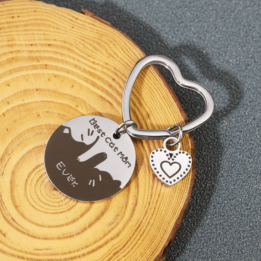 Heart Keychain | Stainle Steel Engrave | Couple Gift