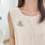 Cherry Blossom Brooch | Cute Floral Pin for Women's Clothing